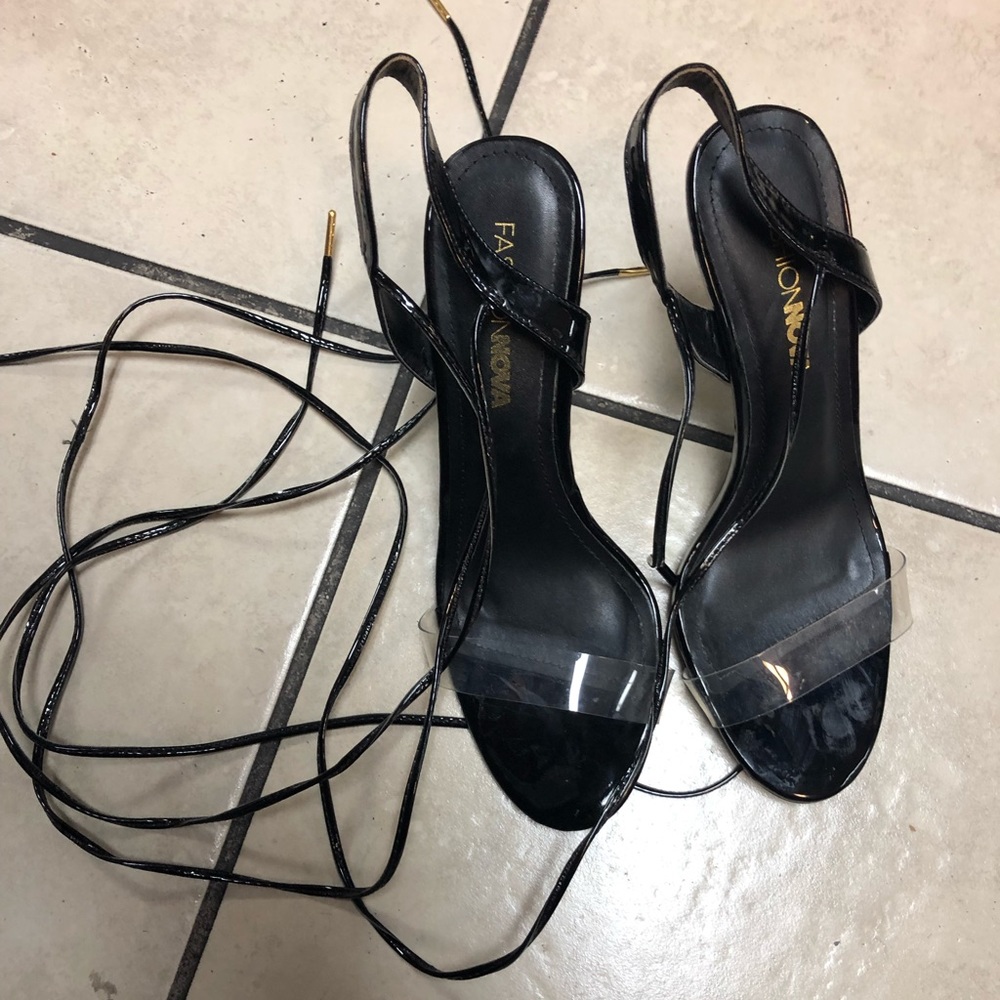 Clear heels